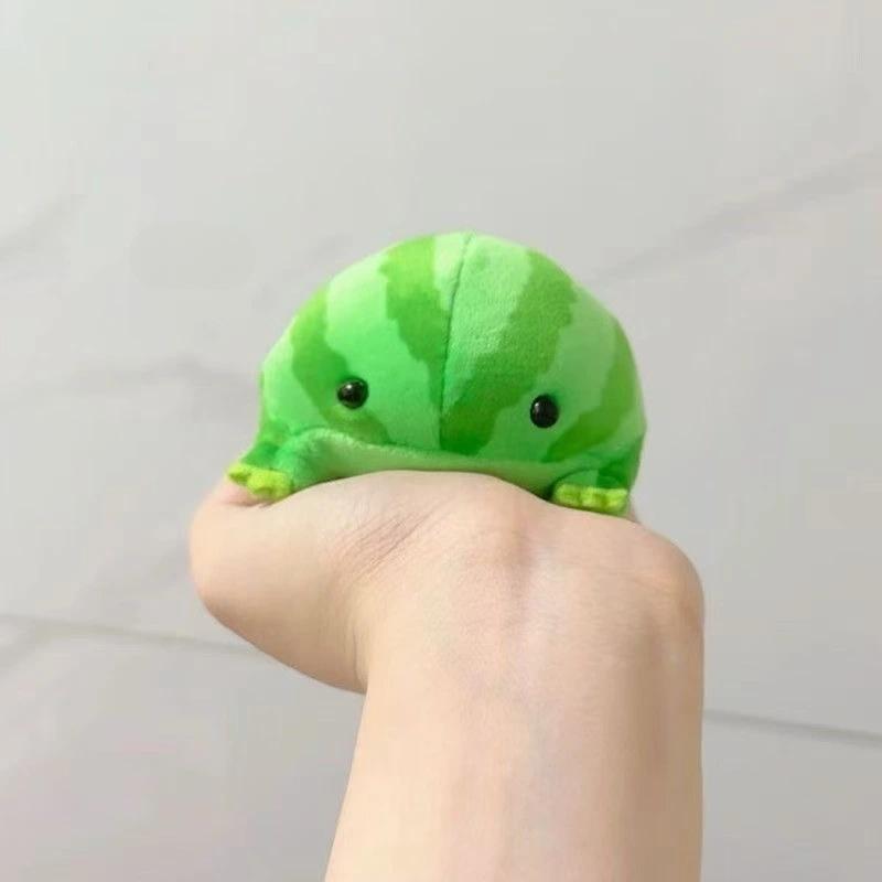 

1/2Pcs Decompress Animals Fluffy Frog Figurine Cartoon Anime Green Frog Plush Toy Gentle Frog Plushie Pendant Adorable Ornaments темно-зеленого