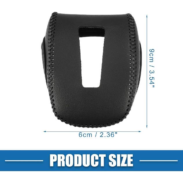 Gear Shifting Knob Cover Automatic Transmission Lever Trim for Mitsubishi Outlander PHEV GN0W GN Series 2022-2023 Faux Leather Black