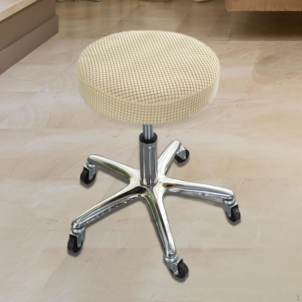 Stool Cover Washable Polyester Fiber Round for Lift Home