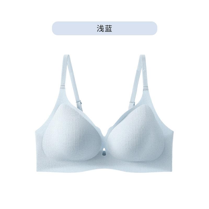 

1A antibacterial jelly strip soft support invisible seamless back summer thin lifting gathering text M(75ABC) светло-синий