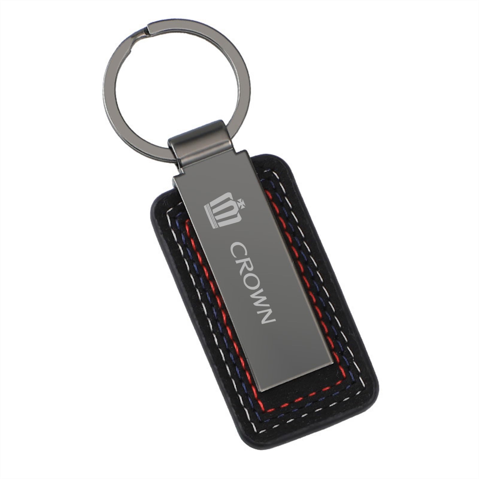 Crown Dedicated Keychain Car Key Holder CROWN Genuine Leather Crown 210 Series 220 Series Car Key Chain Key Ring Car Key Holder Wear Resistant Scratch чёрный