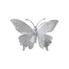 Glittering Butterfly Christmas Decoration Shatter Resistant Plastic Mesh Hanging Ornament For Mantel Window Display