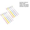 10Pcs Toothbrush Ergonomic Handle Anti-Slip Large Thick Grip Thin 0.01mm Bristles Deep Clean Sensitive Gums Toothbrush