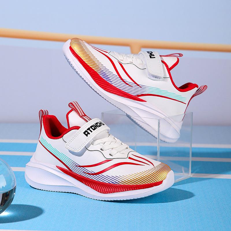 

Children s 2025 spring and autumn new waterproof leather surface casual versatile children s fashion lightweight casual sports shoes 40