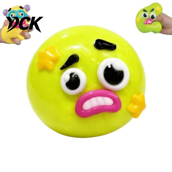 Portable Stress Reliever 1/2/5Pcs Dog Face Squeeze Toy, Moldable Slow Rise Cartoon Expression Relief Toy Ball, Relaxing Anxiety Relieving Fidget