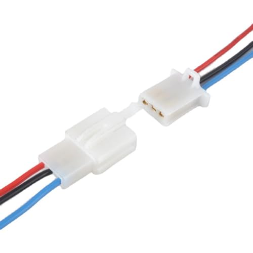 

5pcs 3 Pin Auto and Motorcycle Parts Connector, Cable Male Plug and Female Plug AWG Electrical Wire Terminal Connector Plug with Automotive Wire