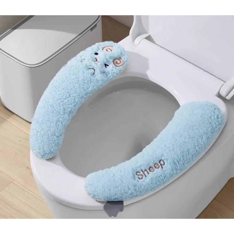 

Універсальний чохол для сидіння унітазу М’яка паста для унітазу Липка подушка для сидіння для унітазу, що миється, для ванної кімнати, тепліша кришка сидіння, накладка, подушка, суцільний колір