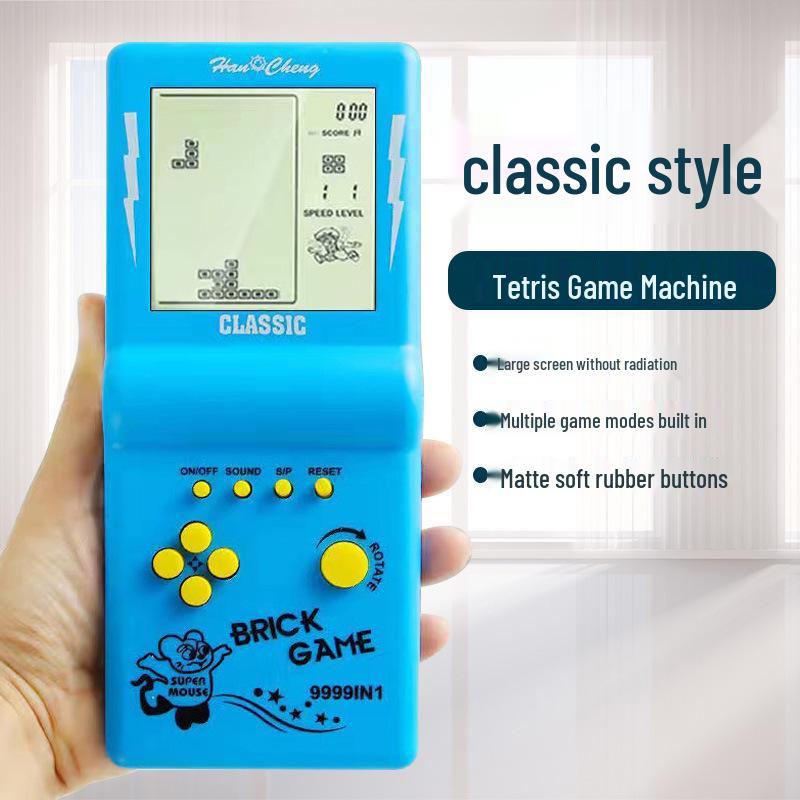 Retro Classic Handheld Tetris Game Console for Kids - Nostalgic Gift Toy