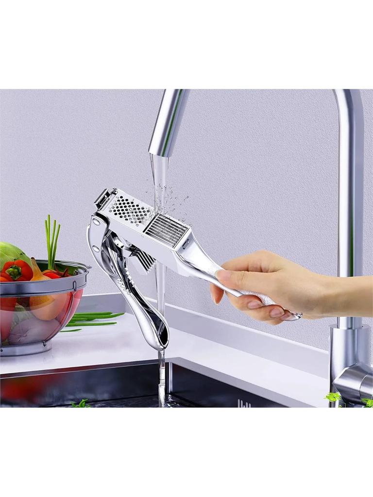 Felio Garlic Crusher & Slicer, Ginger Compatible, Press Slicer F21608