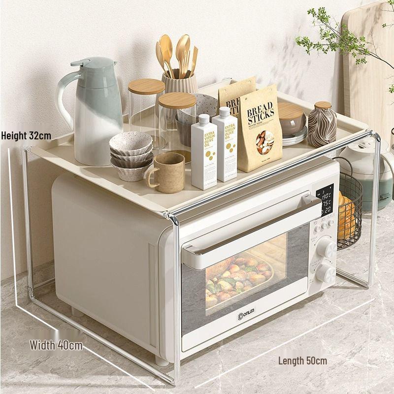 New Split Stainless Steel Multifunctional Kitchen Microwave and Electric Oven Countertop Storage Rack