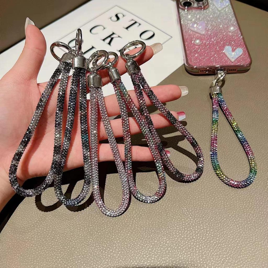 Advanced Colorful Goddess Diamond Phone Lanyard: Anti-Lost Pendant for Cases, Cameras, Water Bottles.