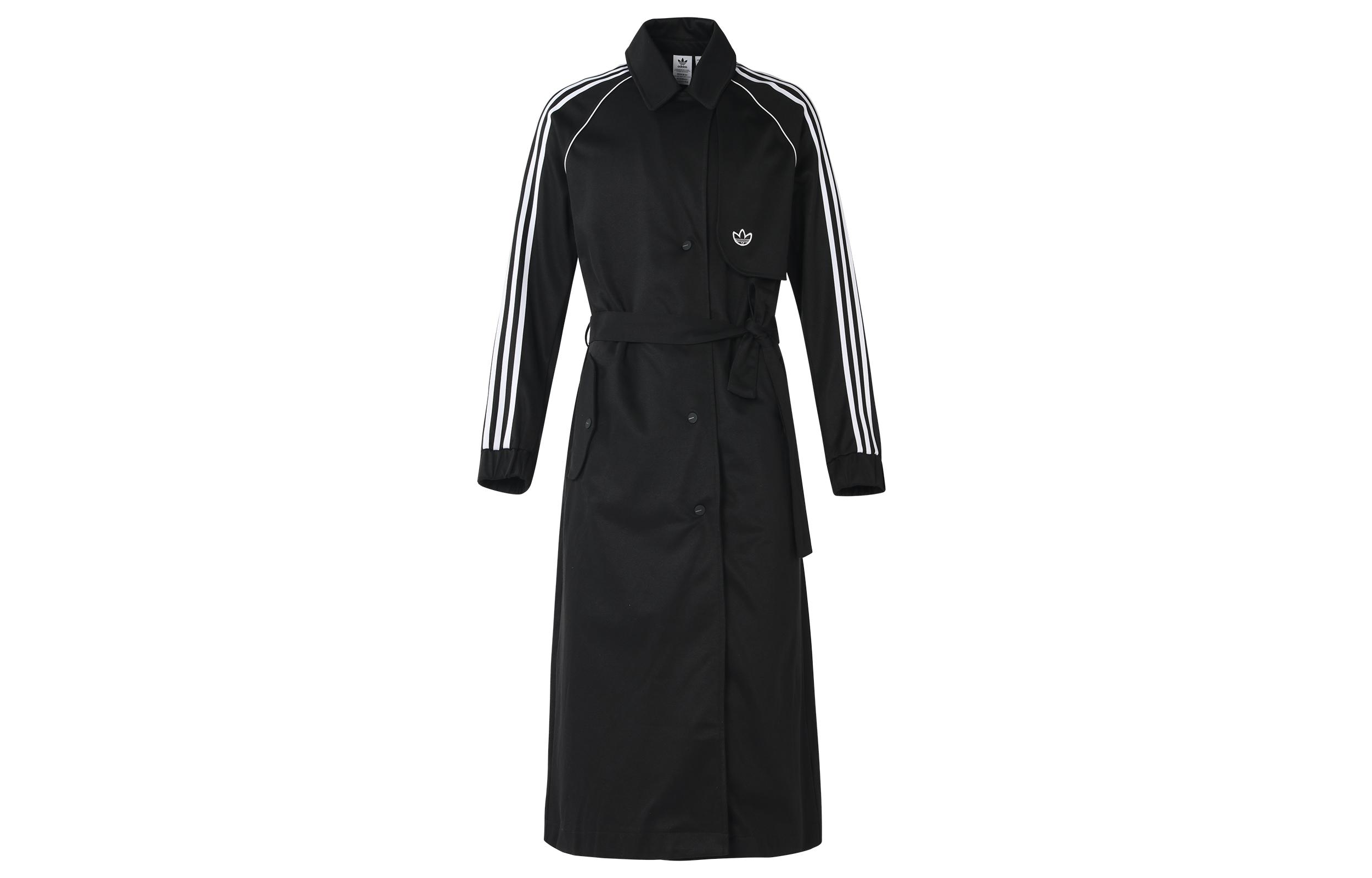 Adidas Originals PRIMEBLUE Trench Coat Women s Black GM5367 30