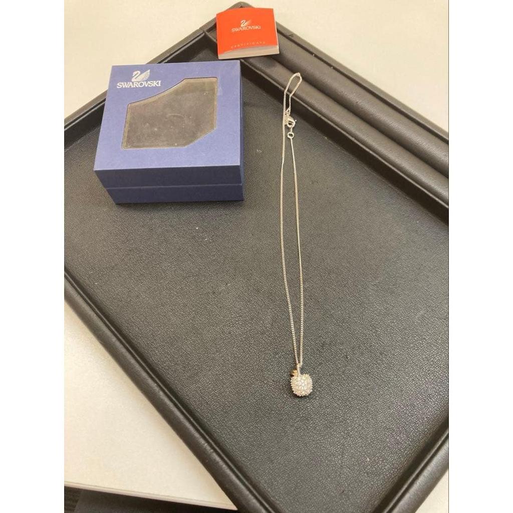 Used SWAROVSKI Crystal Bird Figure Necklace Set
