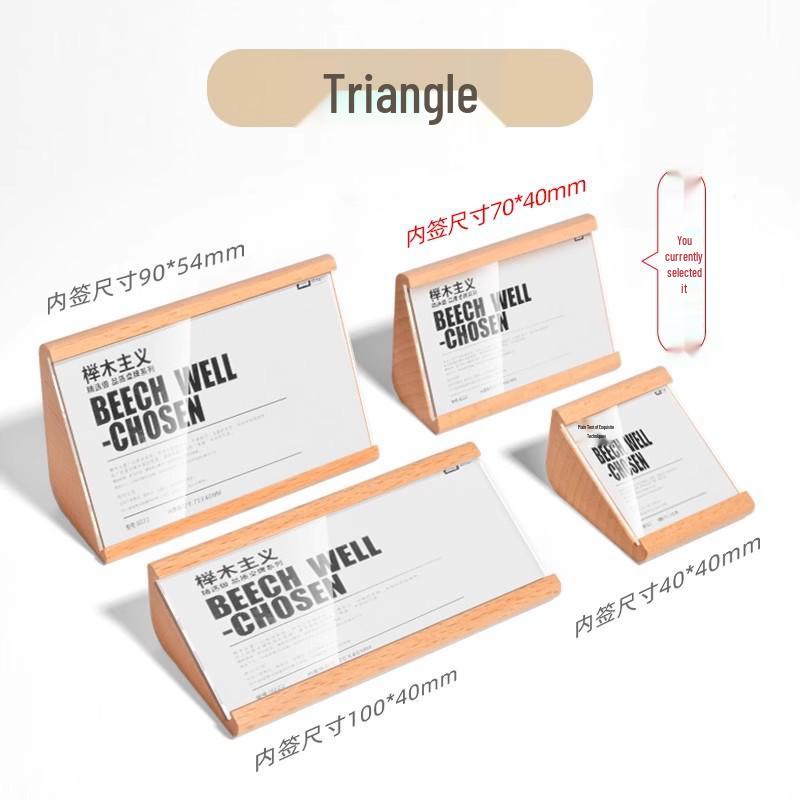 Acrylic Price Tags: Elegant Labels for Cakes, Breads, Desserts, Drinks, Tea, and Furniture Displays