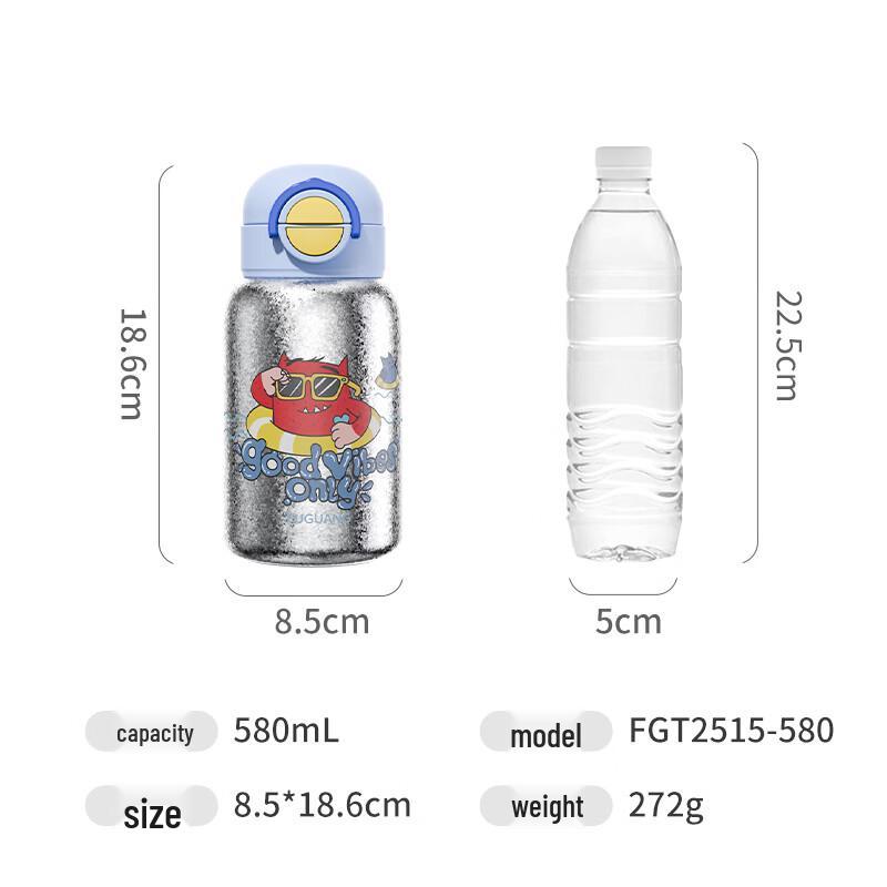 Fuguang Pure Titanium Kids Insulated Straw Cup