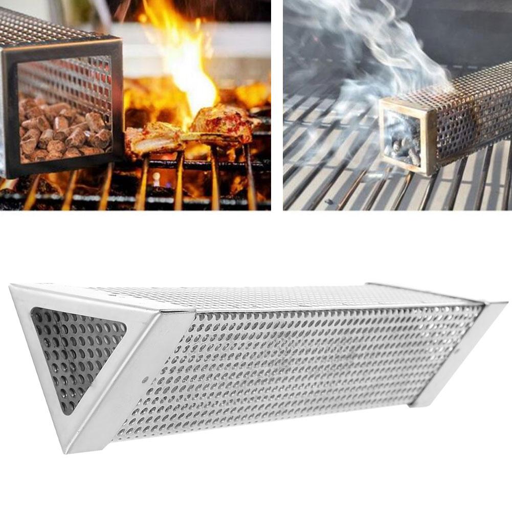 12in 304 Stainless Steel BBQ Smoker Tube Barbecue Accessory for Electric Charcoal
