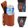 Leather Beer Bottle Rack, Waist Hanging, Outdoor Camping Party Beer Cover, Beer Cover Crossbody Style