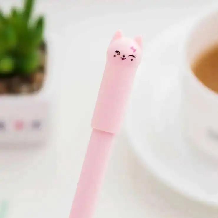 1-6-30 Pcs Cute Kawaii Cat Gel Pen Cartoon Writing Office School Supplies Stationery Creative Sweet Lovely Pens