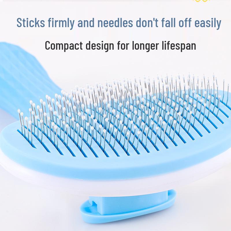 One-Click Grooming Comb for Long-Haired Cats & Dogs