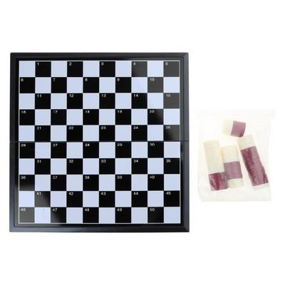 Travel Magnetic Chesses & Checkers Board Game Portable Magnetic Travel Chesses Set
