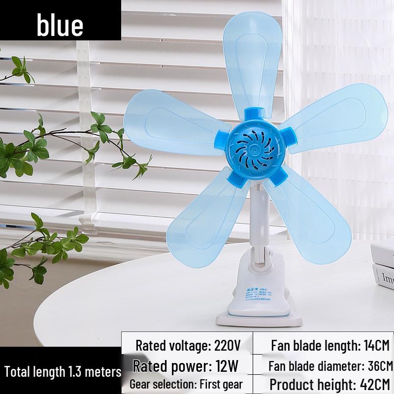 Compact Silent Clip Fan for Dorm and Bedroom