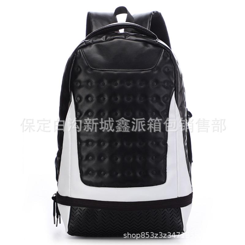 Sports backpack PU basketball backpack, outdoor campus backpack school bag