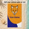 Beach TowelLeicester City Custom Name Text Personalized Soft Towel for Beach Pool Indoor Home Decor Gift