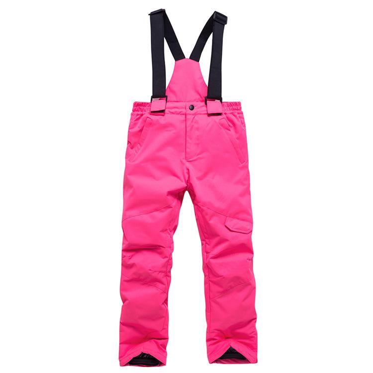 New Style Kids Boys Girls Skiing Pants High Quality Windproof Waterproof Ski Pants Children Warm Winter Snow Snowboard Trousers