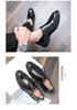 Plus Size Men's Autumn Leather Loafers - British Style Casual Slip-on Driving Shoes