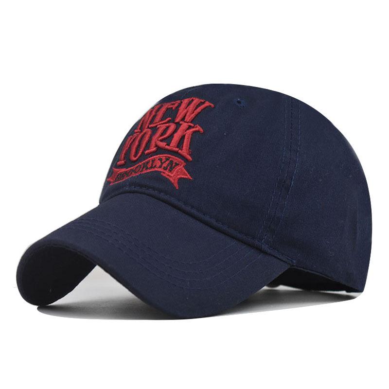 NEW YORK do old cotton washed baseball hat 3D letter three-dimensional embroidery cap
