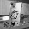 Cool Body Line Art Case for Samsung Galaxy S25 S24 S23 S22 Ultra S21 Plus S20 FE A73 A72 A71 A56 A55 A54 A53 A52 Acrylic Cover