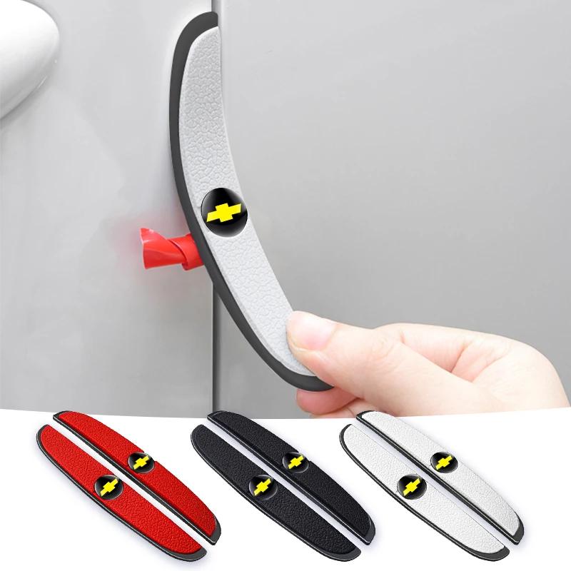 4Pcs Car Door Bumper Anti-collision Rubber Stickers for Chevrolet Silverado Impala Malibu Equinox Cruze Camaro Blazer Aveo