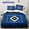 Hamburger SV Pattern Bedding Quilt Set  Home Decoration  Gift (1 * Duvet Cover + 2 * Pillowcase  Without Core)