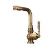 Antique Carved Bathroom Faucet Brass Basin Faucets Hot & Cold Bathroom Sink Faucet Deck Mounted Lavotory Faucet  Mixer Water Tap