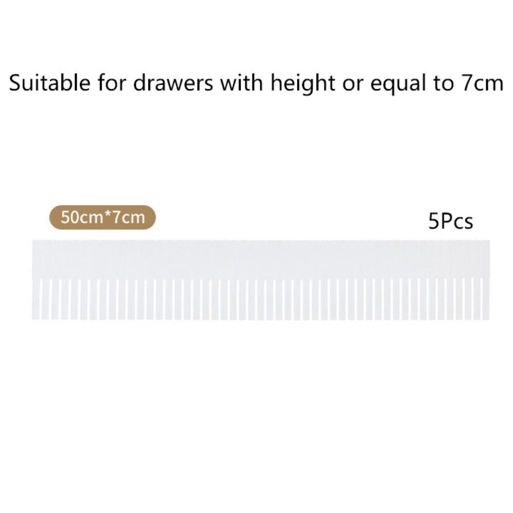 

5 шт. Регулируемый разделитель для ящиков DIY Шкаф Шкаф Сепаратор Комбинация Разделительная доска Носки White-L-a
