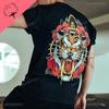 Cool Biker Drinking Beer Skull Graphic Men Cotton T - shirts Summer Punk Rock Clothes Halloween Party Tops Ropa Hombre Camisetas