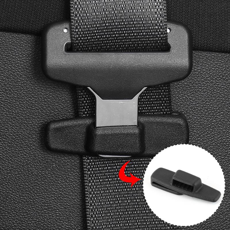 SEAMETAL 2pcs Car Safety Belt Clips Seat Belt Buckle Car Styling Safety Stopper Belt Clips Adjusting Clip