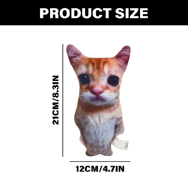 Animals Plush Throw Pillow Felines Stuffed Toy El Gato Animals Plush for Relaxation and Playing Stuffed Animals Doll