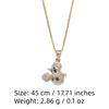 Exquisite Snowman Pendant Necklaces for Women Fashion Zirconia Necklace Wedding Party Jewelry Accessories