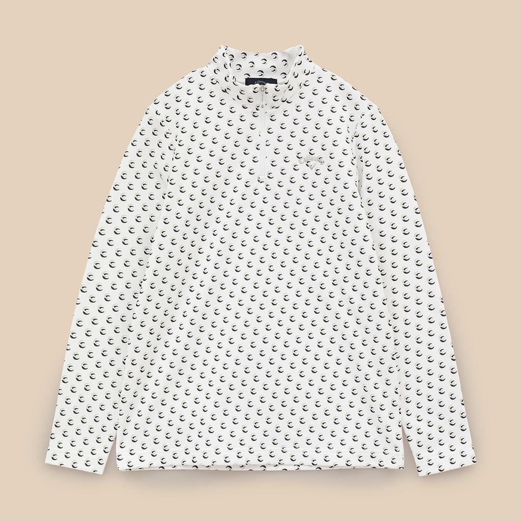 Callaway Women's Long Sleeve Mock Neck Shirt (Karuishi: Lightweight, Warm, and Abrasion-Resistant) / Golf Underwear / C23233208 1030_White, Size M
