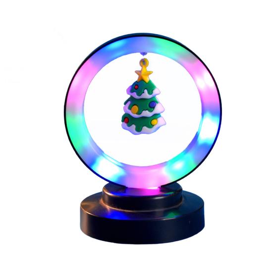 Christmas Night Light Decoration Hanging Santa Claus Xmas Tree Figurine LED Table Lamp Holiday Party Home Bedroom Desktop Decorative Light