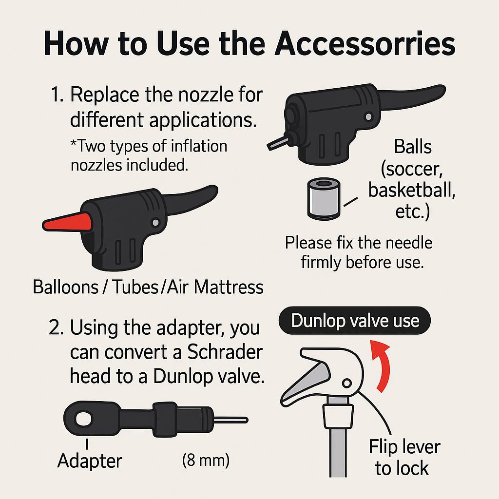 PRO-GRADE Portable High-Pressure Bike Pump