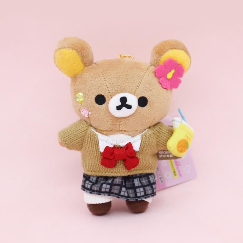 Cartoon Rilakkuma Plush Pendant With Chef Uniform Design For Kids And Collectors