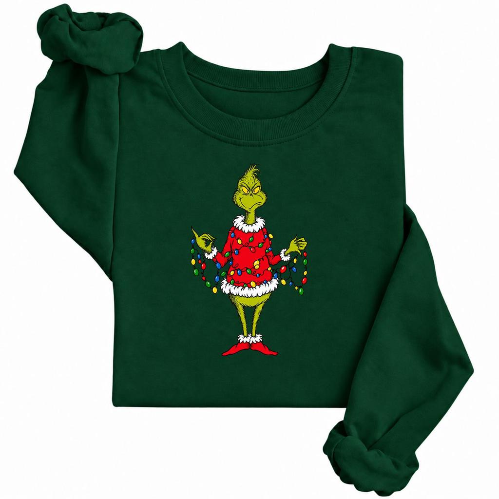 Women's Fashion Casual Long Sleeve Printed Crewneck Sweatshirt Top for Everyday Wear