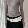 Korean Style Women Wide Belt Y2k Western Cowboy Belt Personalized PU Leather Waistband  Women