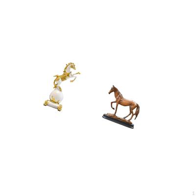 Modern Horse Figurine Statue Collection Decorative Resin Animal Sculpture Art Craft Ornament for