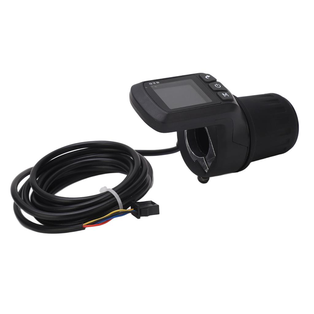 Electric Bike Meter Kit ABS LCD Display Panel Half Handle Grip and 5P Common Wire 24V 36V 48V 60V