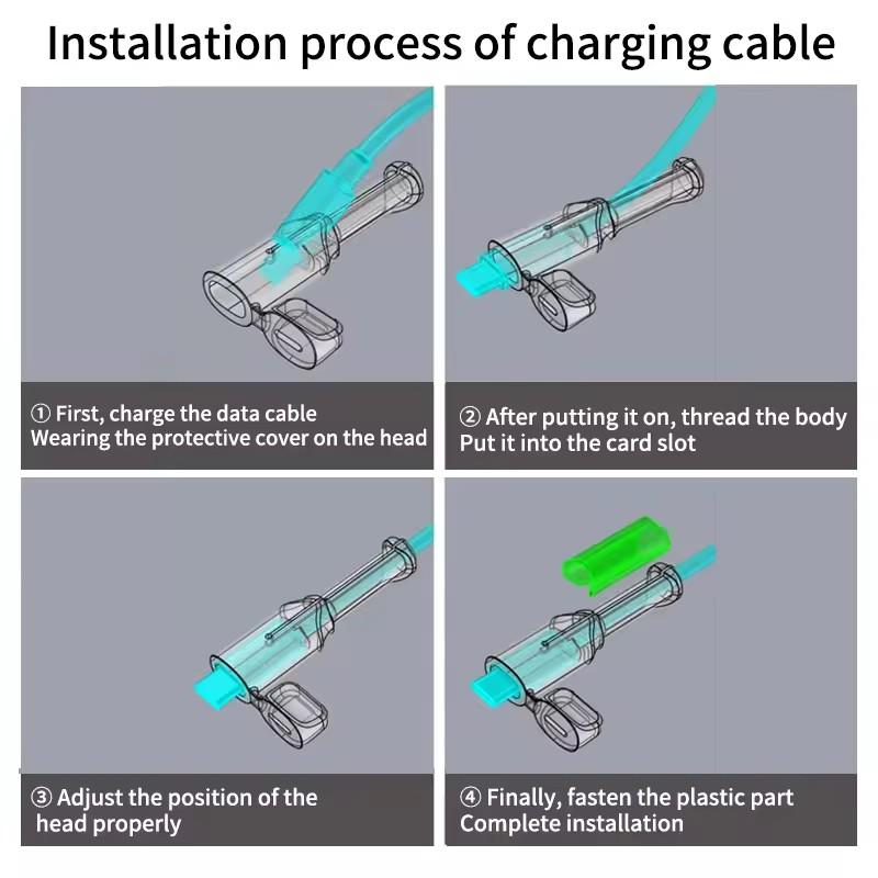USB Type C Charging Cable Saver Sleeve Data Line Cord Protector Silicone Protective Cover Cap For iPhone Xiaomi Redmi Huawei OPP