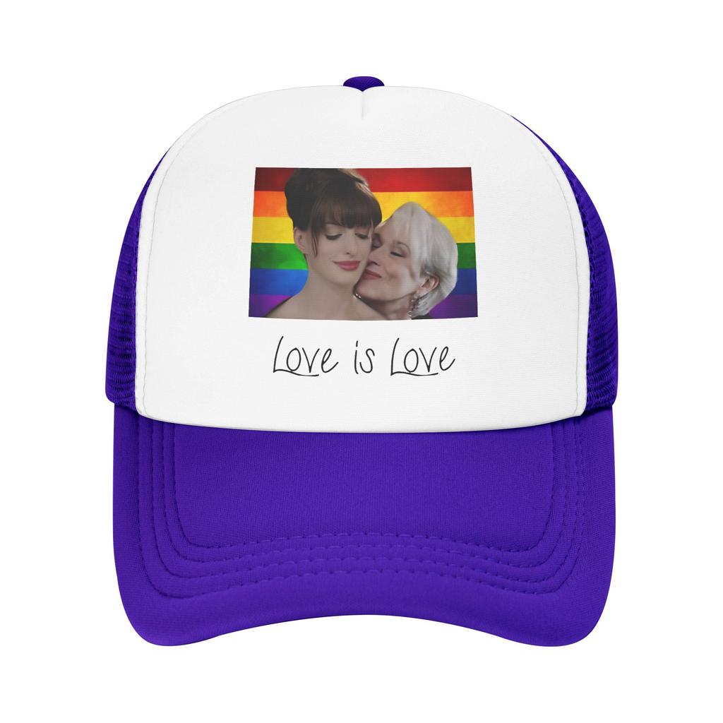 Summer Sun Hats Love Is Love Miranda PriestlyAndrea Sachs Baseball Cap Summer  Trendy Outdoor Sport Trucker Hat