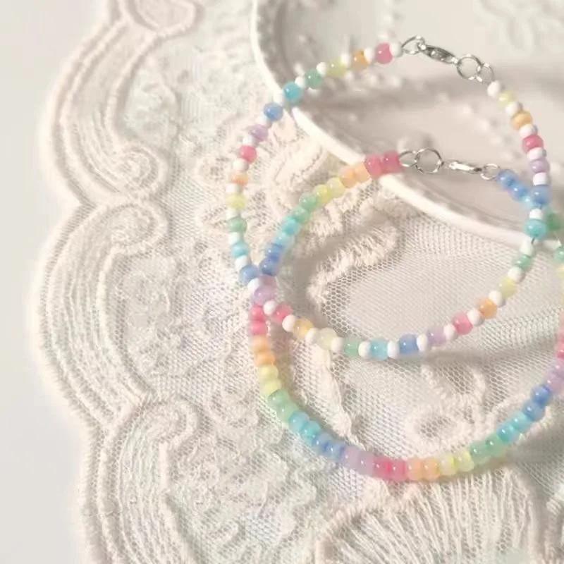 Brățară Stil Boem Brățară Colorată cu Mărgele Pentru Femei Fete Brățară Simplă Dulce Versatilă Accesorii Bijuterii Cadouri